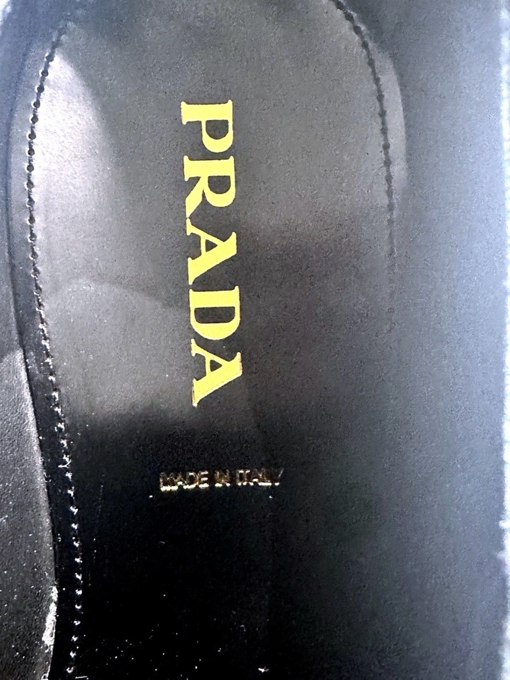 Authentic Prada Black Leather Brogue Oxford Shoes Size 7 - Picture 4 of 4